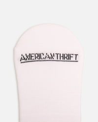 American Thrift Classic No Show Socks 3 Pack White