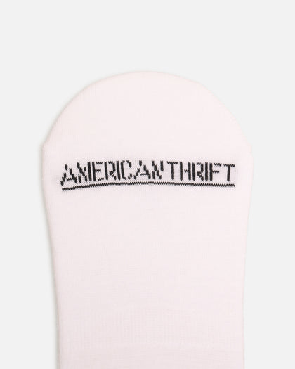 American Thrift Classic No Show Socks 3 Pack White