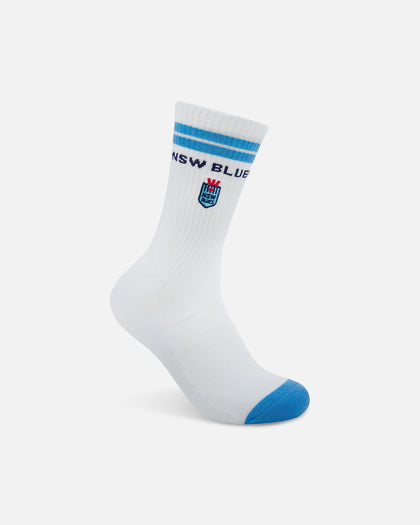 Foot-ies NSW Blues Icons Sneaker Socks 2 Pack White/Blue