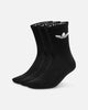 Adidas Trefoil Cushioned Crew Socks 3 Pack Black