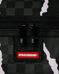 Sprayground Centre Rip Grey Check Mini Duffle Bag Multi