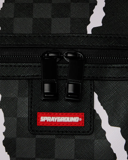 Sprayground Centre Rip Grey Check Mini Duffle Bag Multi
