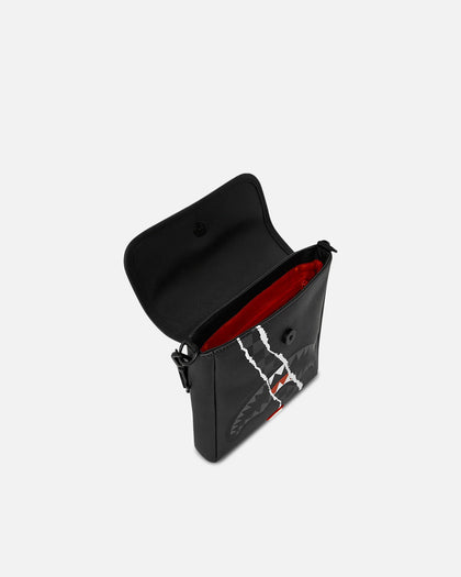 Sprayground Centre Rip Grey Check Messenger Sling Bag Multi