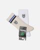 Foot-ies Canterbury-Bankstown Bulldogs Sneaker Socks 2 Pack Off White/White