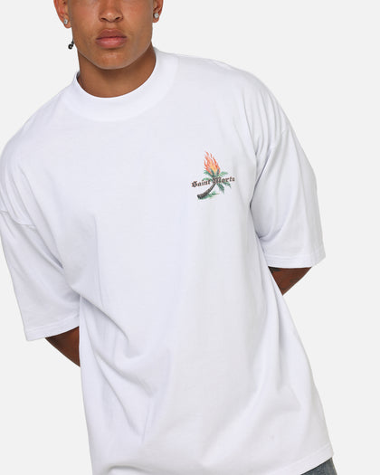 Saint Morta Palm Fire T-Shirt White