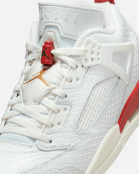 Jordan Spizike Low "El Vuelo" Summit White/Metallic Gold-Dragon Red