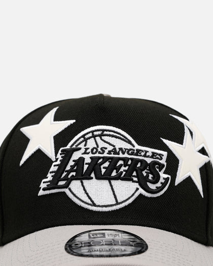 New Era Los Angeles Lakers 'Stars' 9FORTY A-Frame Snapback Black/Grey