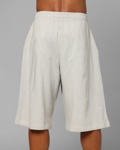 Loiter Destruct Sweat Shorts Grey