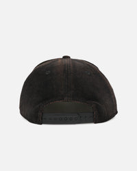 New Era North Queensland Cowboys 'NRL Golfer Washed Black' Pre-Curved Corduroy Golfer Snapback Washed Black