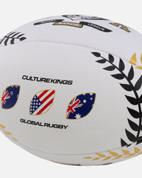 Culture Kings NFS Rugby Ball 24 White/Black/Gold