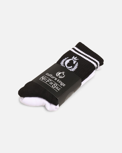 Culture Kings CK NFS Logo Socks 2 Pack Black/White