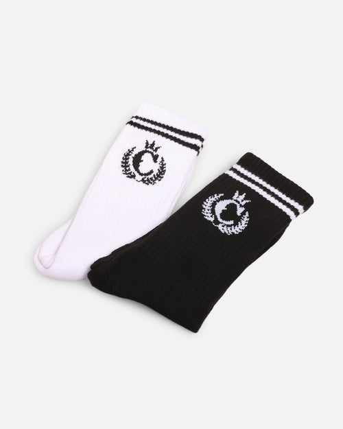Culture Kings CK NFS Logo Socks 2 Pack Black/White