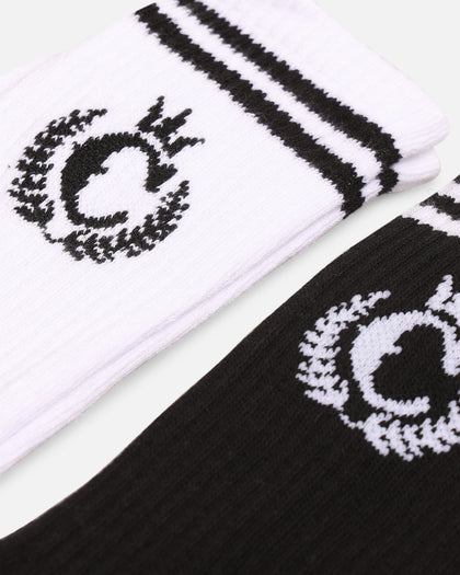 Culture Kings CK NFS Logo Socks 2 Pack Black/White