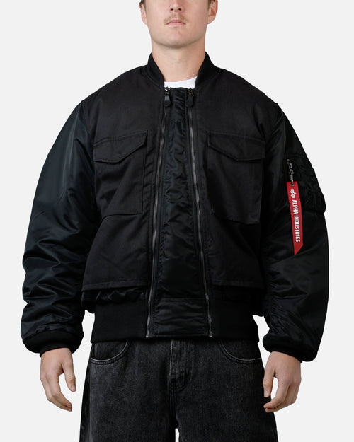 Alpha Industries MA-1 Mixed Cotton Jacket Black
