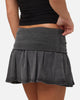 XXIII Women's Rib Mini Skirt Washed Black