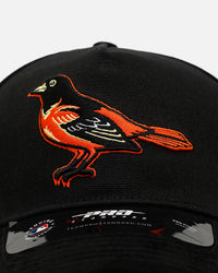 Pro Standard Baltimore Orioles 'Team Color Suede' Pro Pinch Strapback Official Team Color