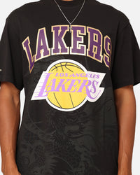 Mitchell & Ness Los Angeles Lakers Year Of The Dragon T-Shirt Faded Black