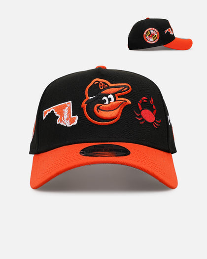 New Era Baltimore Orioles 'City Icons' 9FORTY A-Frame Snapback Black/Orange