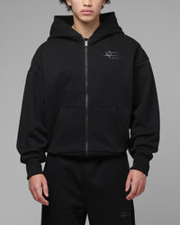 Loiter Ultra Hybrid Zip Hoodie Black Stealth