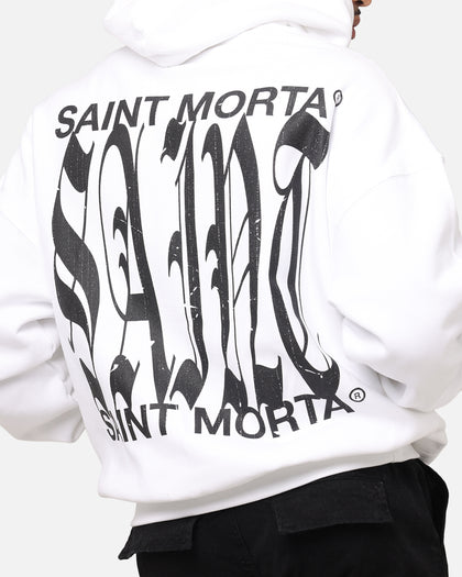 Saint Morta Ye Old Boxy Hoodie White