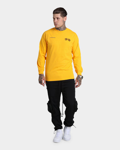 4HUNNID Roll The Dice Long Sleeve T-Shirt Mustard