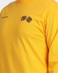 4HUNNID Roll The Dice Long Sleeve T-Shirt Mustard