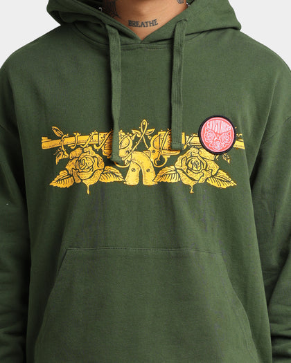 Guns N Roses Gun Logo Hoodie Forest Green
