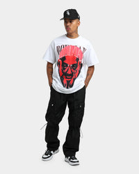Rodman Brand Barbwire Pink Vintage T-Shirt White