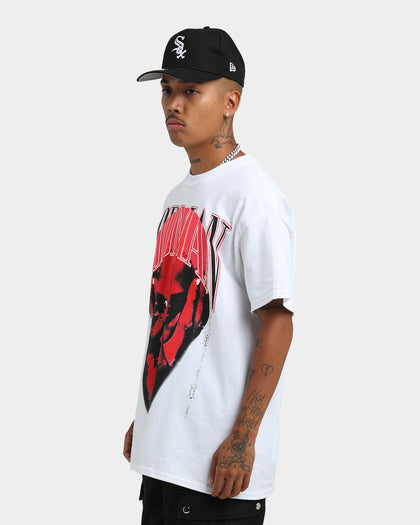 Rodman Brand Barbwire Pink Vintage T-Shirt White