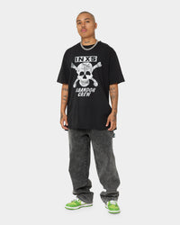 INXS Abandon Crewneck T-Shirt Washed Black