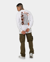 Guns n Roses Pistol Track Long Sleeve T-Shirt White