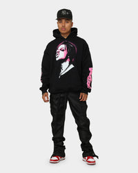 YUNGBLUD Icons Face Hoodie Black