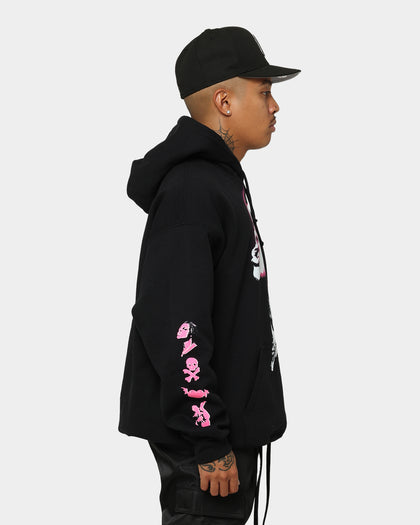 YUNGBLUD Icons Face Hoodie Black