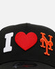 New Era New York Mets 'Love' 9FORTY A-Frame Snapback Black
