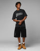 Loiter Jet Stream T-Shirt Black Acidwash
