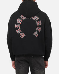 Saint Morta Worldwide Boxy Hoodie Black