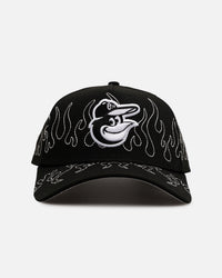New Era Baltimore Orioles 'Outline Flames' 9FORTY A-Frame Snapback Black