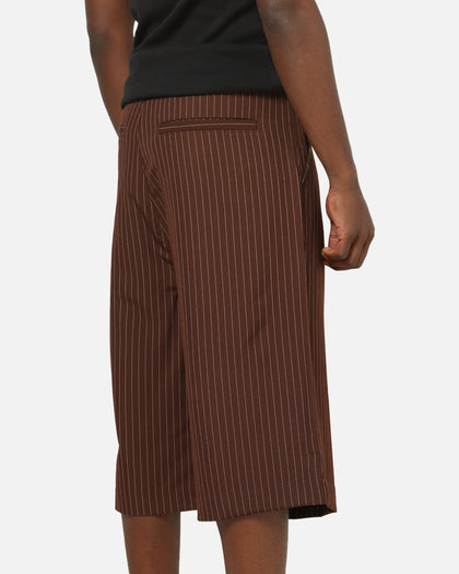 Carre Heritage Pleated Shorts Brown