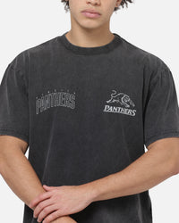 Bleacher Athletic Penrith Panthers NRL Attrition Washed T-Shirt Black