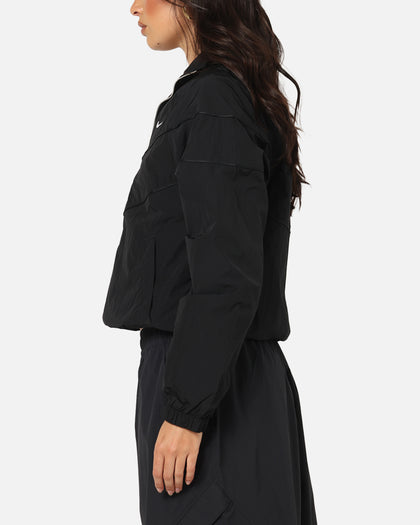 Nike Women's Sportswear Loose UV Woven Full-Zip Jacket Brown/Black