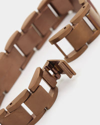 Guess Mainline Frontier 15mm Bracelet Chocolate Brown