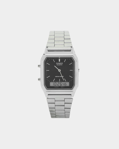 Casio AQ230A-1DS Watch Silver/Black