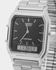 Casio AQ230A-1DS Watch Silver/Black