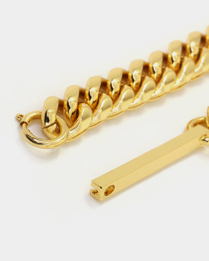 Saint Morta Custom Alpha 2 Letter Chain Gold