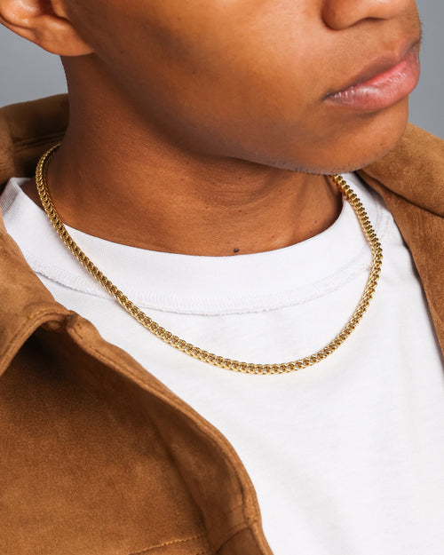 NXS 4mm Franco Chain Gold