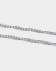NXS 5mm Cuban Link Chain White Gold