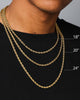 NXS 5mm Cuban Link Chain White Gold