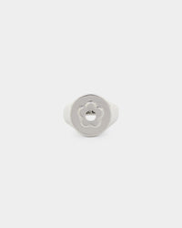 Wild For The Weekend Flower Power Signet Ring (Large) Silver