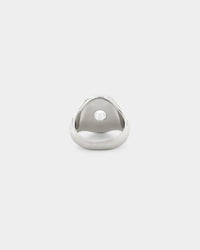 Wild For The Weekend Flower Power Signet Ring (Medium) Silver