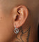 Wild For The Weekend Peace Drop Hoop Earrings Silver